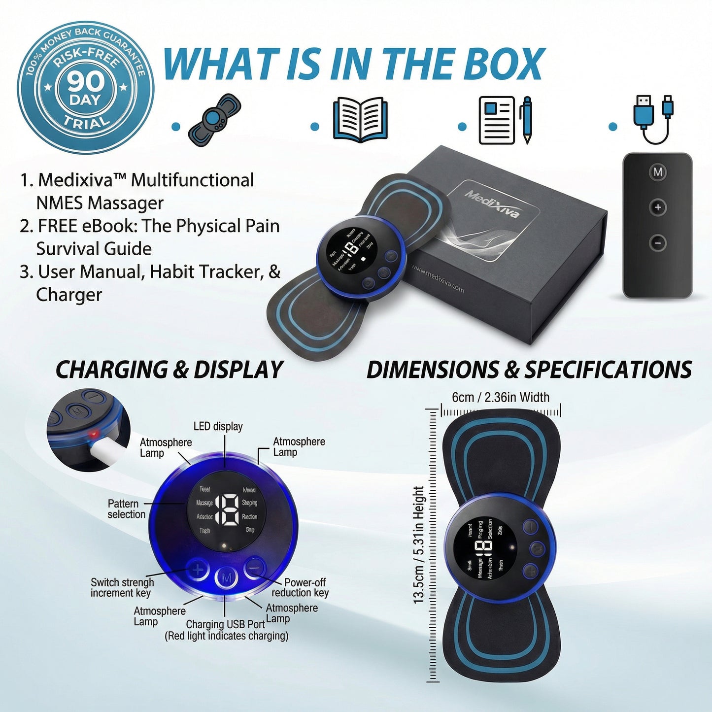 Medixiva™ ComfortPulse Muscle Massager